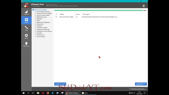 CCleaner/ ( options (nettoyer l'espace libre) - YouTube