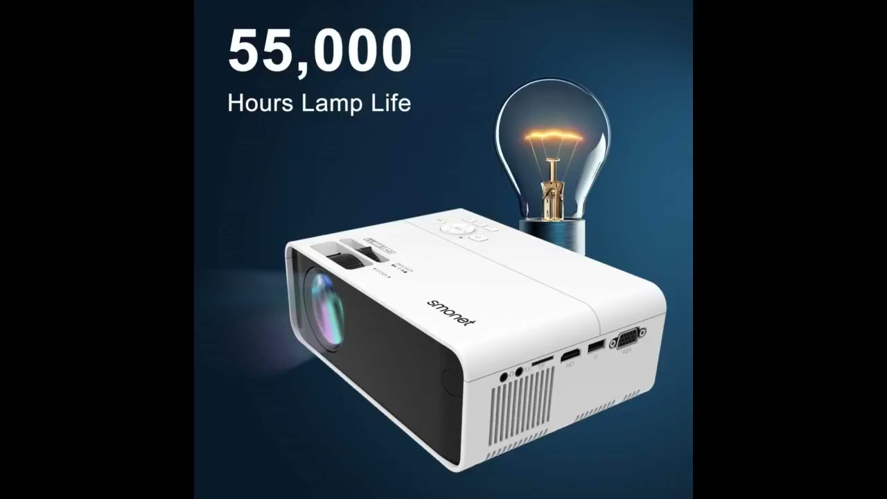 More In The Description TEQIN Video Projectors,Portable Mini LED Cinema Video Digital HD Home T...