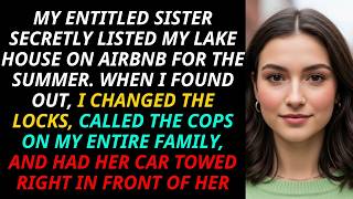 Entitled Sister Put My Lake House on Airbnb — I Locked Her Out, Involved Police, And Had Her Towed