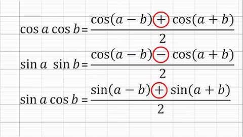Formules linéarisation Trigonométrie 1ere année IUT TOULOUSE MP1A