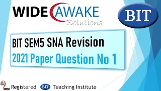 BIT SEM5 SNA Revision   2021 Paper Question No 1 screenshot 1
