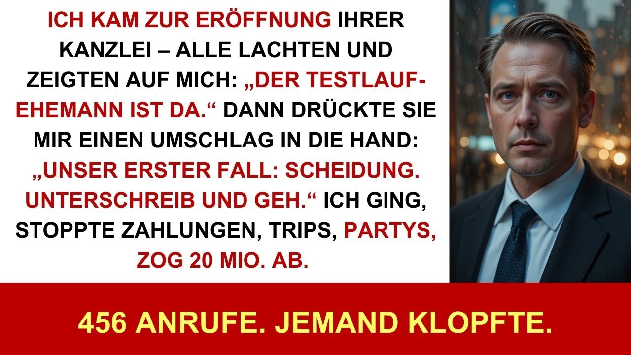 Ich erschien zur Eröffnungsfeier der Anwaltskanzlei meiner Frau und musste Folgendes hören：