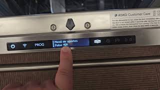 60 series child lock language change ASKO dishwasher