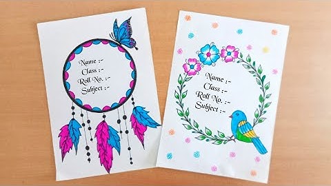 Easy project border designs/ Round border designs for Project/ Project file front page designs