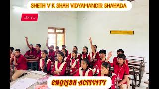English activity of personal response.