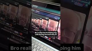 Bro really had AI helping him LIVE during the interview#lockedinai #lockedinaipartner #jobinterview