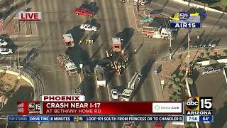 W Bethany Home rd crash at I-17
