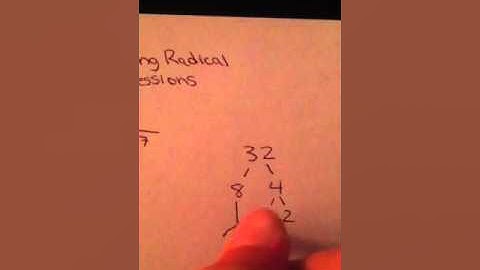 Week 5: simplifying radical expressions