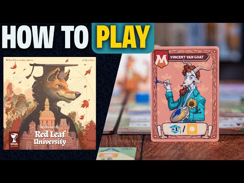 Red Leaf University | How to Play | Learn to Play in 16 Minutes! Worker Placement Board Game