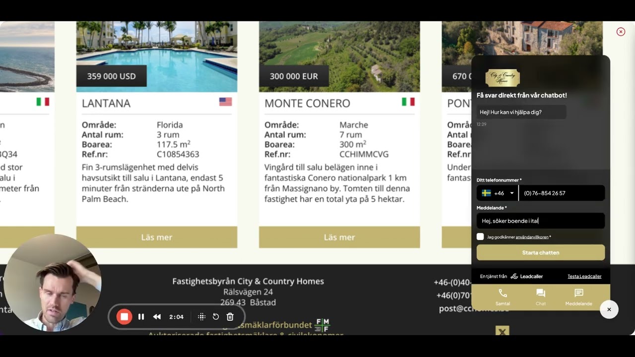Leadcaller 2.0 UX   Cchomes se