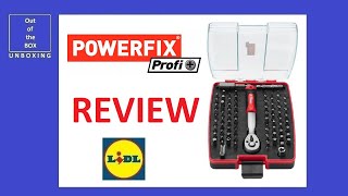 Powerfix Profi + Ratchet & Bit set REVIEW (Lidl 81 piece set)