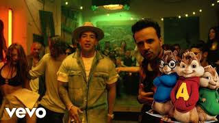 the chipumnks and original(Luis Fonsi - Despacito ft. Daddy Yankee)