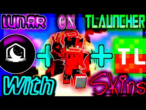 How To Play With Lunar Client on Tlauncher With Skins For Free || Lunar Client cracked || proToTEXT