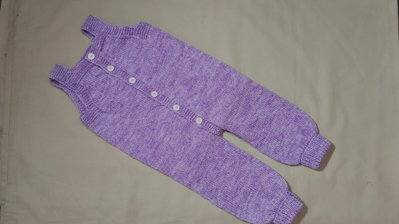 Easy-to-Knit Woollen Dungaree | 1 to 2 Years Romper Pants | Tutorial In Urdu