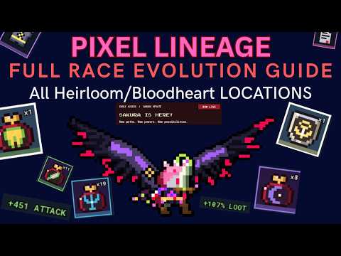 Pixel Lineage ALL Heartblood & Heirloom Locations! (Full Race Evolution Guide)