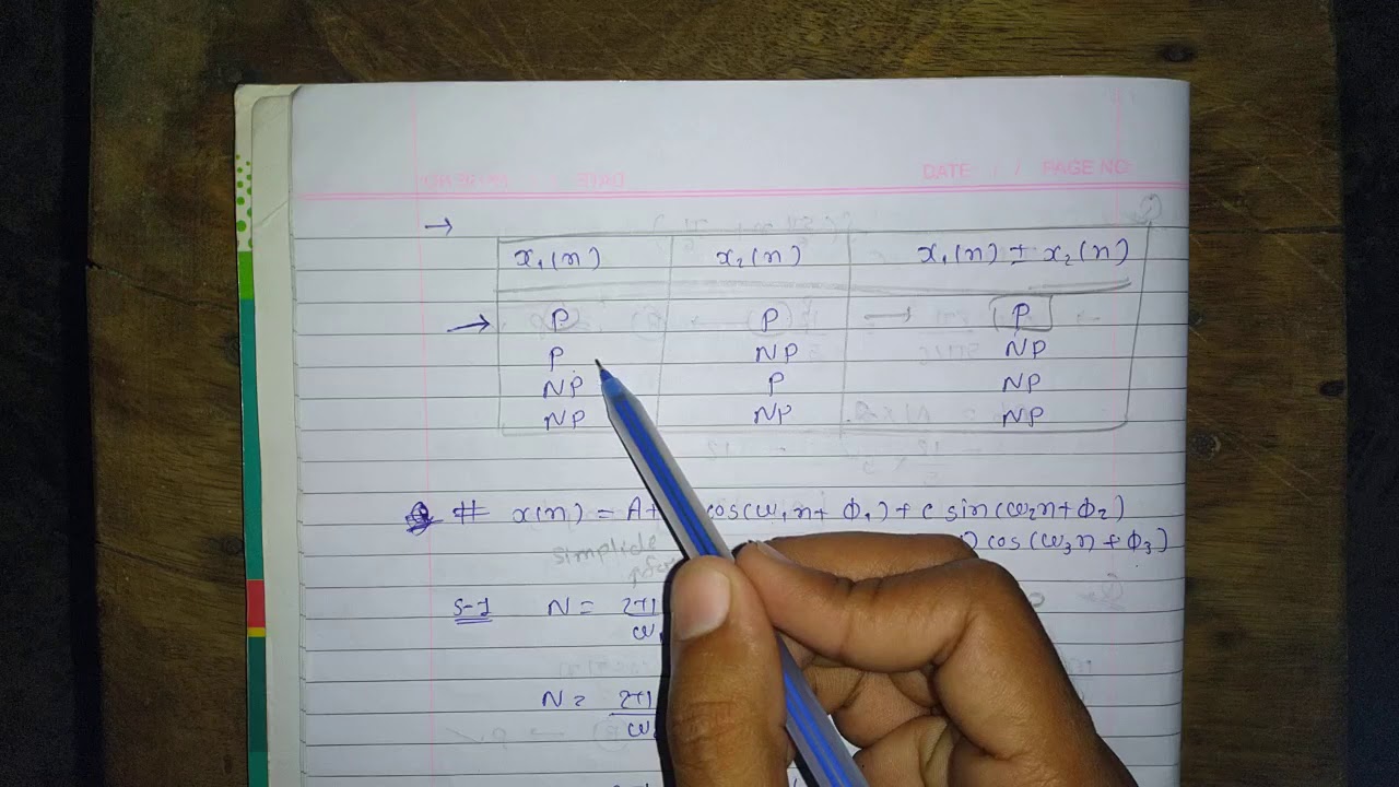18 Periodicity of linear combination of discrete time sinusoidal signal || Signal And System