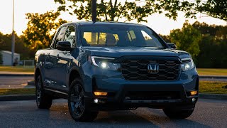 AT NIGHT: 2024 Honda Ridgeline  Interior Exterior Lights Headlights Night Drive