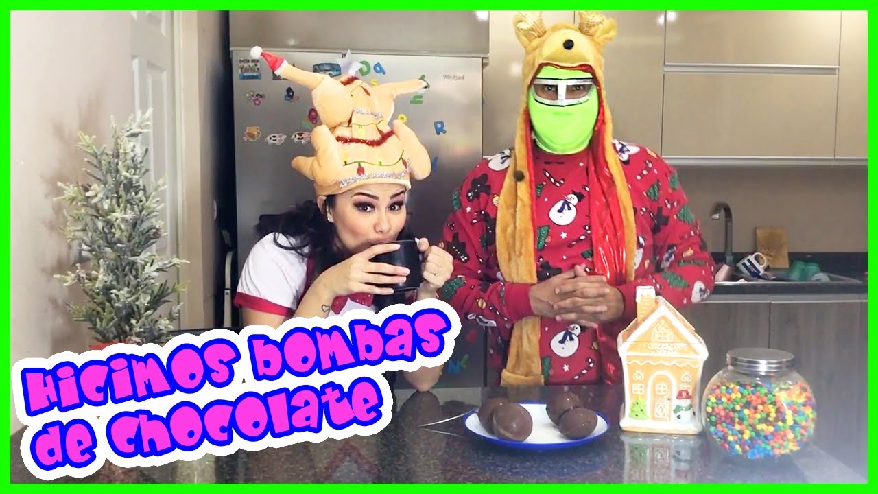 BOMBAS DE CHOCOLATE - BIMBOMBA Y NINJARIN - CARTITA PARA SANTA