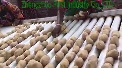 potato processing line in Bangladesh, potato grading system, potato cleaning  sorting machine