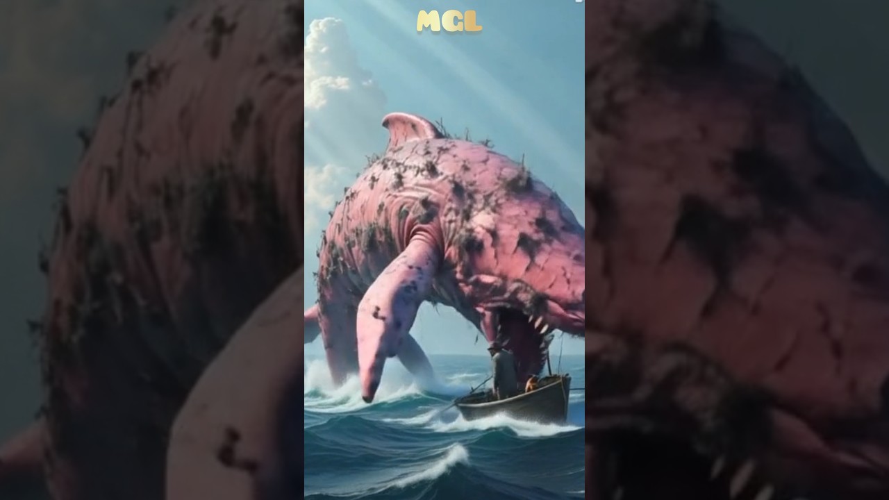 "The Monster of the Deep Rises!A fisherman 