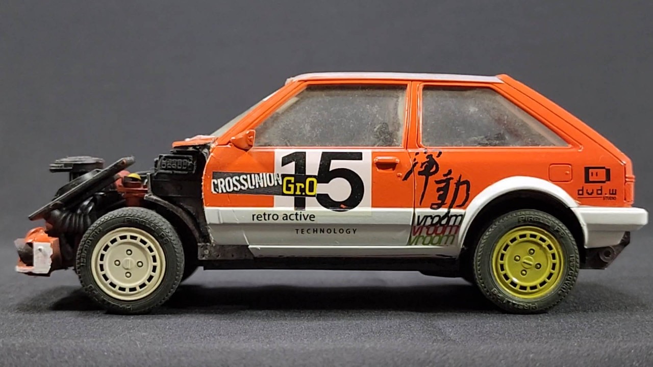 Mazsan”—Aoshima 1:24 1982 Mazda 323 Familia Scale Model Car - YouTube