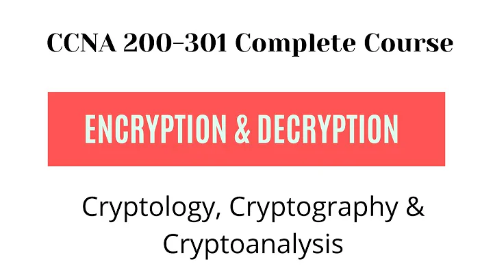 Cryptology, Cryptography and Cryptoanalysis | Encryption and Decryption Basics
