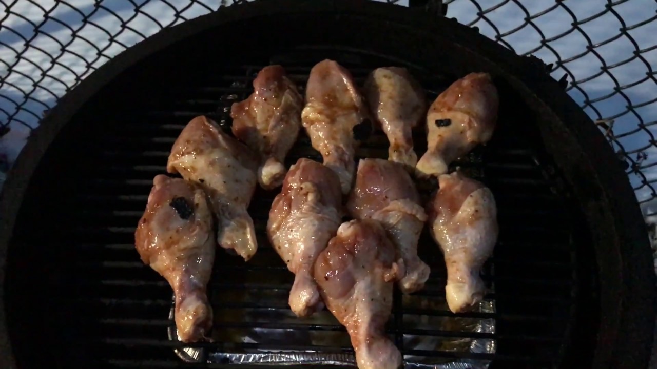 Amazing Smoked Chicken Legs on the Big Green Egg YouTube