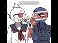 【CountryHuman】🇯🇵と🇰🇵喧嘩バトル? #countryhumans #カンヒュ