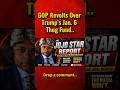 GOP Revolts Over Trump’s Jan. 6 Slush Fund. #trending