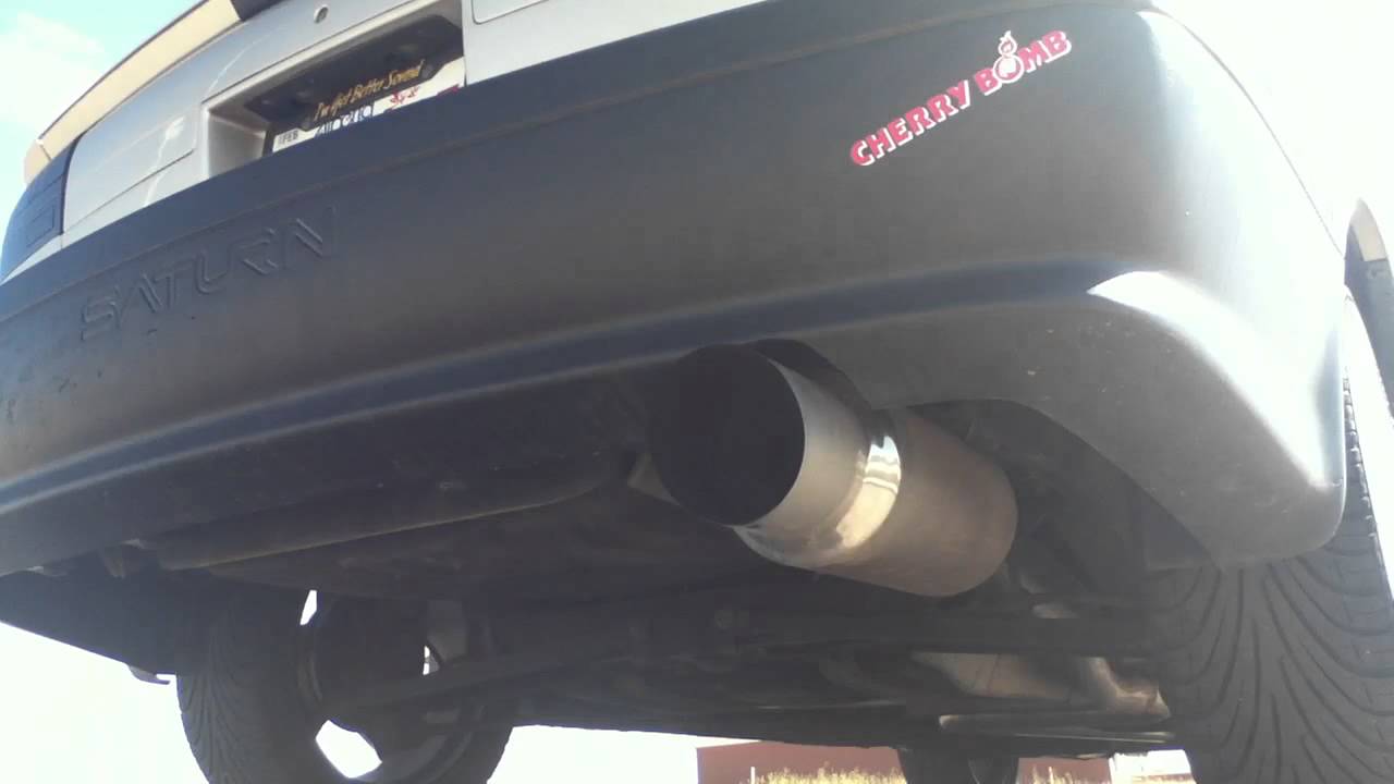 My Saturn sl exhaust - YouTube