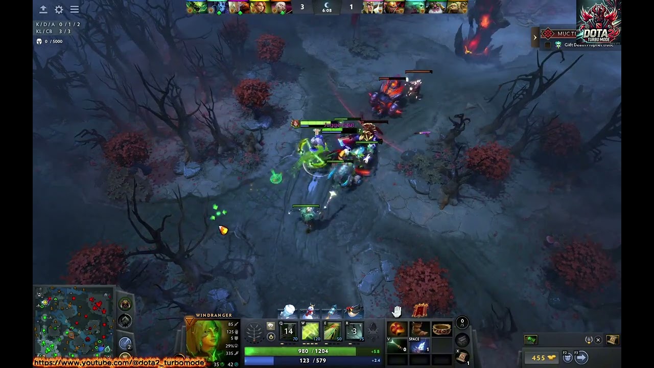 [WR - 57] Windranger + Juggernaut [Hardlane] Legion Commander + Pudge  