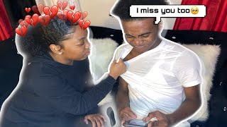 I got caught texting my EX! *prank on girlfriend* | Day and Ari