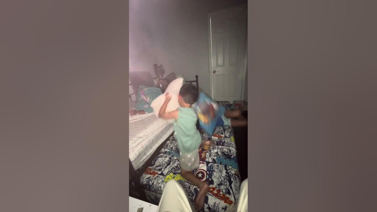 The biggest cousin pillow fight YouTube