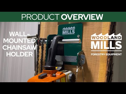 Woodland Mills Wall-Mounted Chainsaw Holder