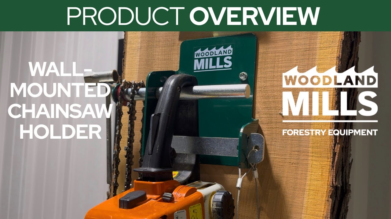 Woodland Mills Wall-Mounted Chainsaw Holder