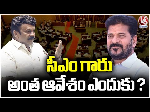 Talasani Srinivas Yadav Slams CM Revanth : Why Are You So Angry..? | Telangana Assembly | V6 News - V6NEWSTELUGU
