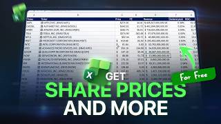 How to Get Live & Historical Stock Share Prices in Excel