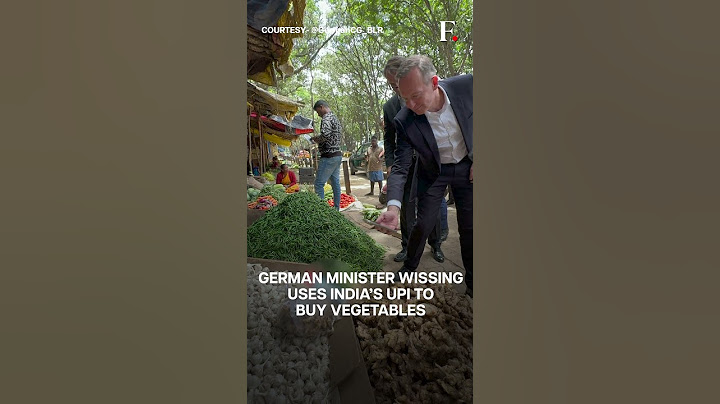 Watch: German Minister Uses UPI at Vegetable Market, Calls It “Fascinating”