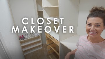 DIY CLOSET MAKEOVER | BUDGET CUSTOM CLOSET BUILD