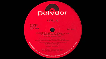 Level 42 - Lessons In Love (12" Remix)