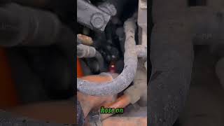 How to drain Coolant from a DD15 Block on your Freightliner Semi Trick 🚛💨 #viral #shortvideos