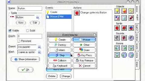 How to make hover buttons in Game Maker 7
