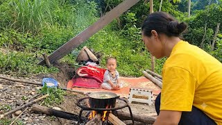 Single Mother Lives Alone in the Forest and Cooks Noodles for Her Son