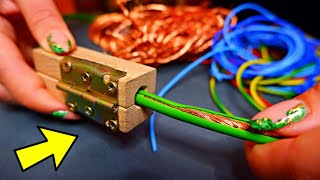 How to STRIP Copper WIRE | Top 3  DIY Stripping devices | INCREDIBILE