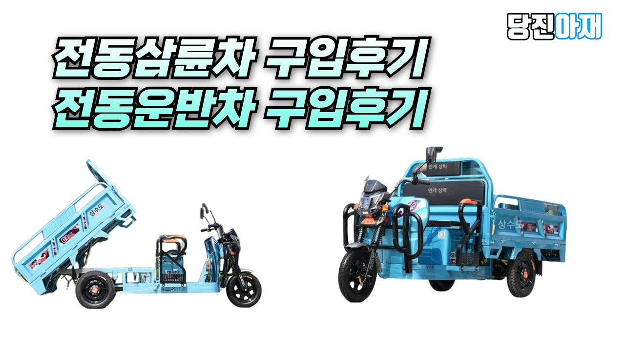 전동운반차 전동삼륜차 구입후기 당진아재 60v1500w