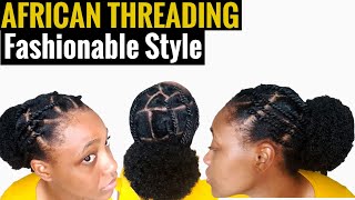 How To |AFRICAN THREADING | Step By Step| Wearable Style #africanthreading