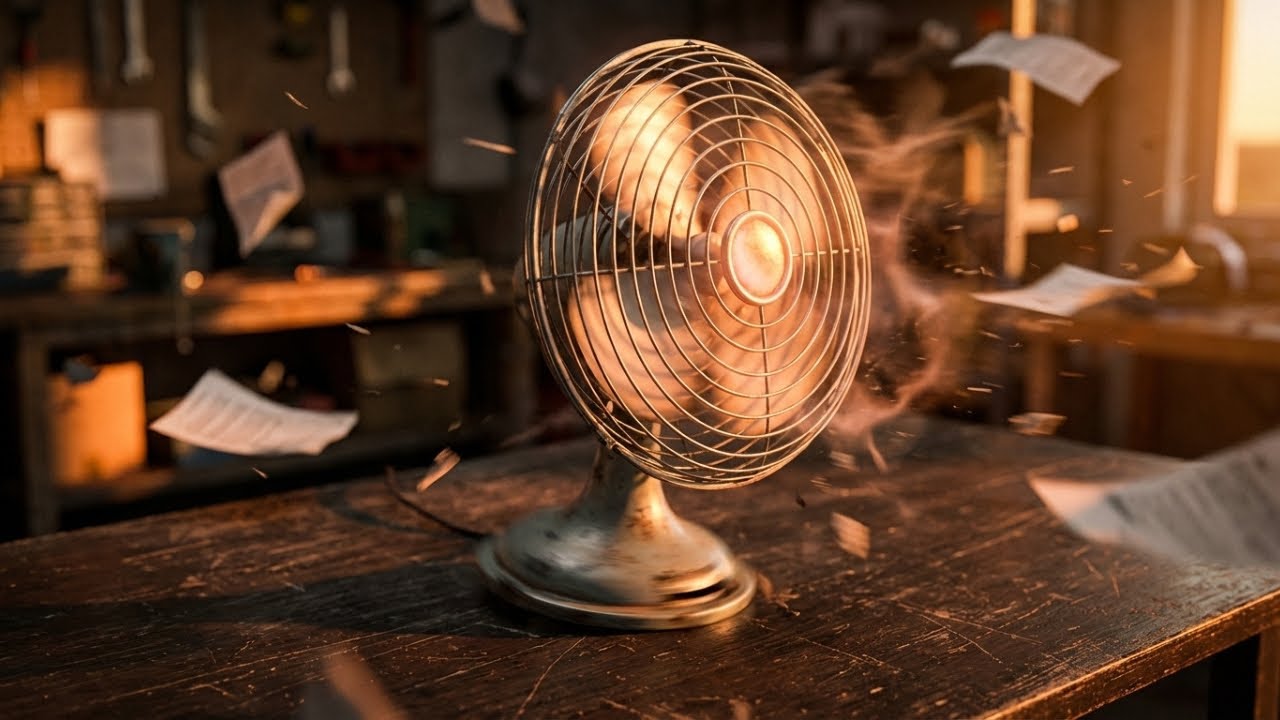 Desk Fan vs Summer Heat | Silent Physical Comedy