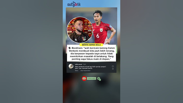 beckham putra merasa percaya diri bermain dengan calvin verdonk #timnasindonesia #shortvideo