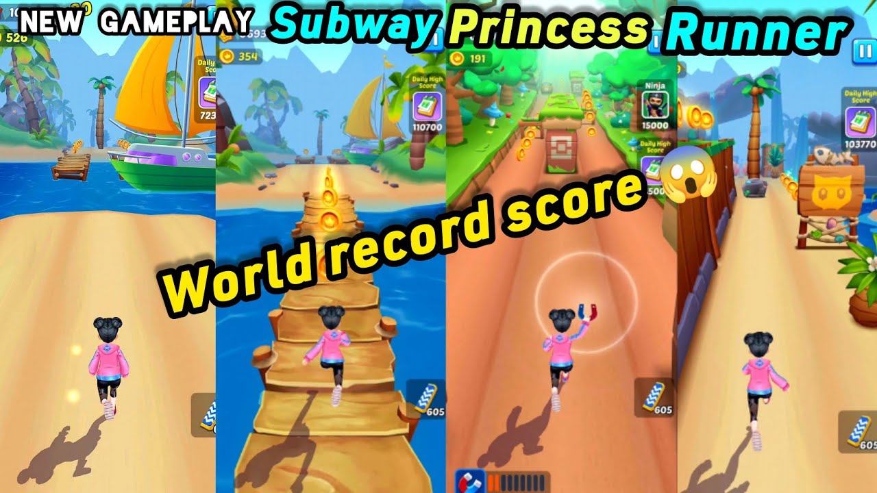 SUBWAY PRINCESS RUNNER GAMEPLAY NEW VIDEO #522 - YouTube