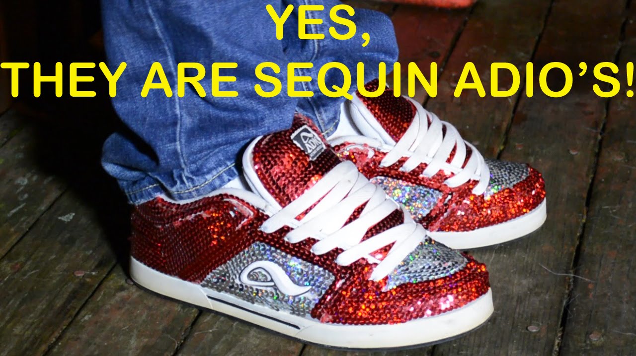 Sequin Adio Kenny V2 (Anderson) skateboard shoes, Custom Sneakers - YouTube